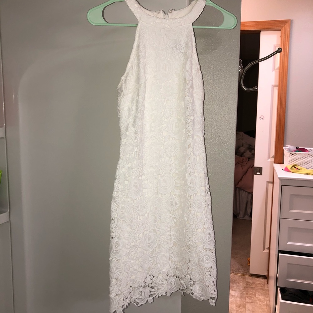 Lulus White Lace Dress